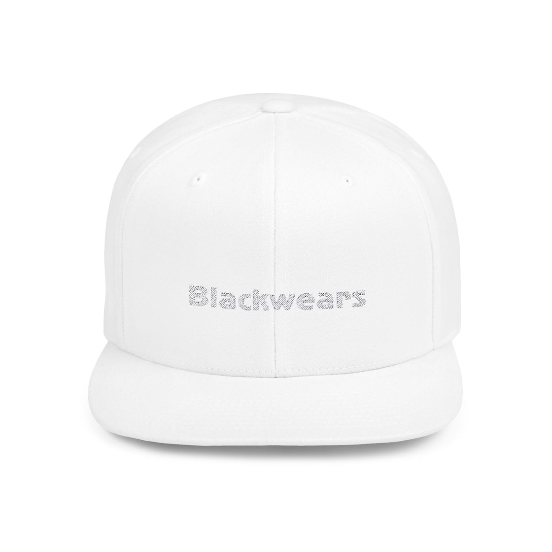 white flat bill hat